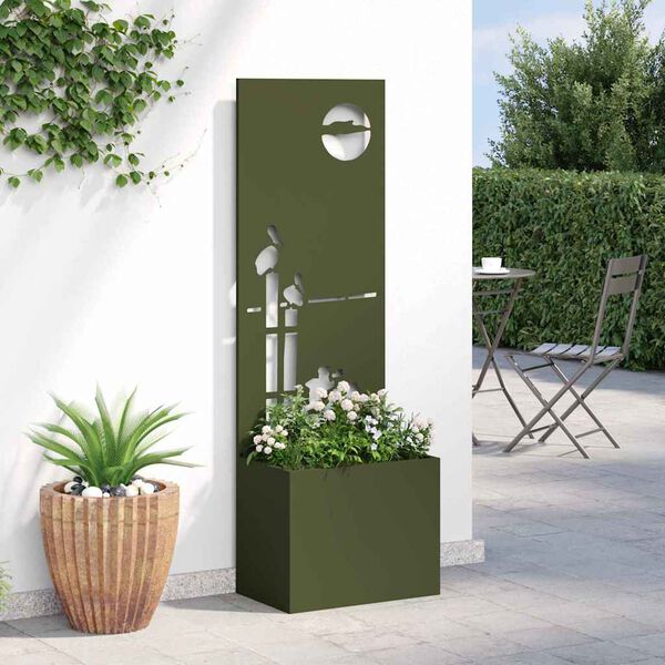 vidaXL Schermo per privacy in giardino Oliver verde 50 x 140 cm