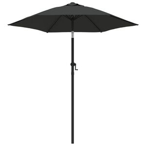 vidaXL Ombrellone Antracite 200x224 cm in Alluminio