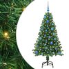 vidaXL Albero di Natale artificiale con 150 LED Verde 150 cm