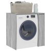 vidaXL Mobiletto per lavatrice con porta Grigio Sonoma 87 x 60 x 89 cm