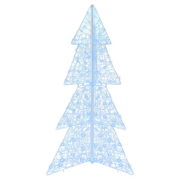 vidaXL Albero di Natale con 160 LED Bianco Freddo 150 cm Acrilico