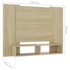 vidaXL Mobile TV a Muro Rovere Sonoma 120x23,5x90 cm Legno Multistrato
