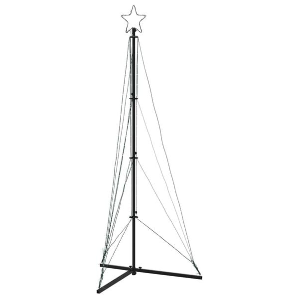 vidaXL Albero di Natale a LED 363 LED Bianco Caldo 182 cm