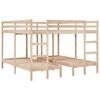 vidaXL Giroletto Castello Triplo 200x200/80x200cm Legno Massello Pino