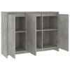 vidaXL Credenza Grigio Cemento 102x33x75 cm in Truciolato