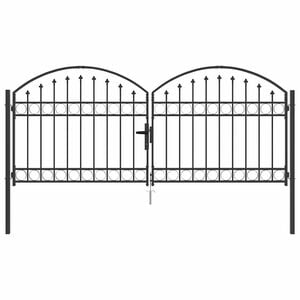 vidaXL Cancello per recinzione ASSEN 301 x 175,5 cm Acciaio Bloccabile