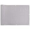 vidaXL Paravento da Balcone Grigio 500x120 cm in PVC