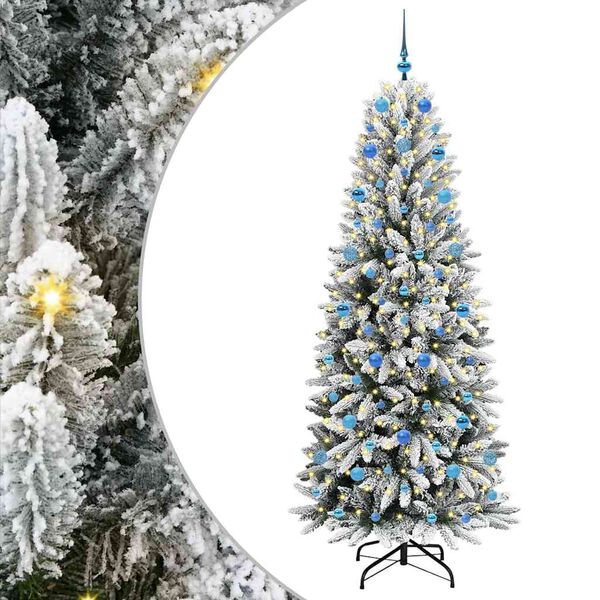 vidaXL Albero di Natale artificiale con 300 LED Bianco 210 cm