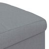vidaXL Pouf con Storage Grigio chiaro 40 x 40 x 45 cm Tessuto