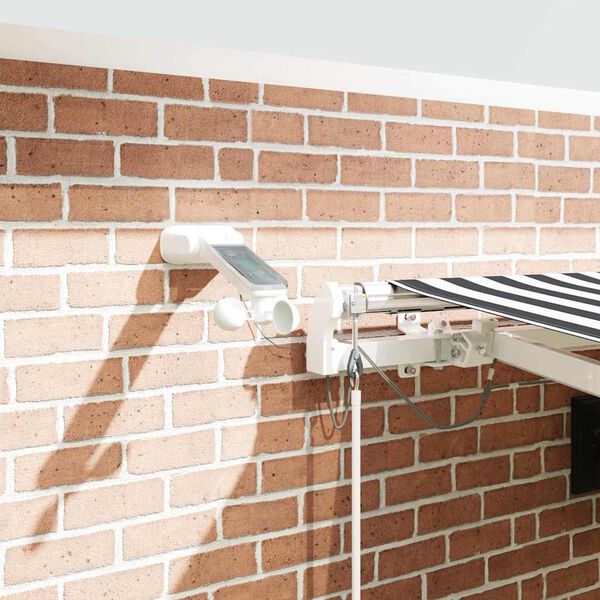 vidaXL Tenda Retrattile Automatica LED Antracite e Bianco 450x300 cm