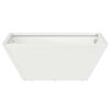 vidaXL Vaso da giardino 5 pcs Bianco 40 x 40 x 15 cm