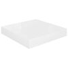 vidaXL Scaffali a Parete 4 pz Bianco Lucido 23x23,5x3,8 cm in MDF
