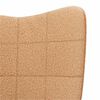 vidaXL poltrona Beige 62 x 67 x 95,5 cm Tessuto Sherpa