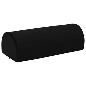 vidaXL Cuscino per poggiapiedi Tinta unita Nero