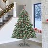vidaXL Albero di Natale artificiale con 300 LED Verde 240 cm