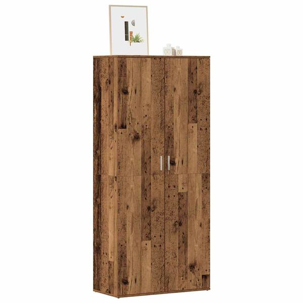 vidaXL Scarpiera Legno Antico 80x39x178 cm in Truciolato