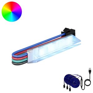vidaXL Striscia LED 4 pcs Nero e Multicolore 150 cm Rame e plastica