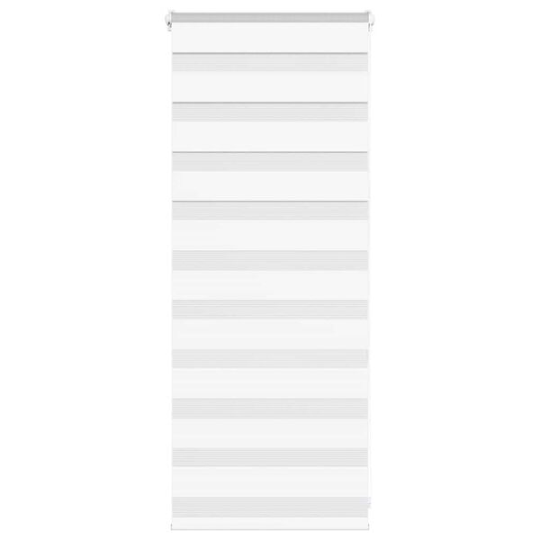 vidaXL Tenda a Rullo Zebra Larghezza Tessuto 55,9 cm Poliestere