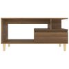vidaXL Tavolino Salotto Rovere Marrone 90x49x45 cm Legno Multistrato