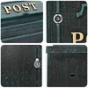 vidaXL Cassetta Postale da Muro Verde 29 x 13 x 41 cm