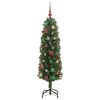vidaXL Albero di Natale artificiale con 150 LED Verde 150 cm