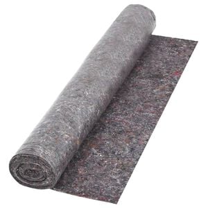 vidaXL Telo Protettivo per Pittori Antiscivolo 50 m 180 g/m&sup2; Grigio