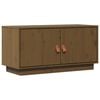 vidaXL Mobile Porta TV Ambrato 80x34x40 cm in Legno Massello di Pino