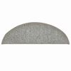 vidaXL Tappetini per scale 30 pz 56x17x3 cm Grigio chiaro Semicircolari