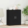 vidaXL Credenza Rovere Nero 60x31x70 cm in Legno Multistrato