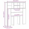 vidaXL Testata del letto Rovere artigianale 100 x 19 x 103,5 cm