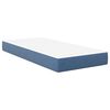 vidaXL Materasso da Letto con materasso Blu 90 x 200 cm Tessuto