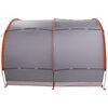 vidaXL Tenda porta biciclette Grigio e arancione 256 x 222 x 182 cm