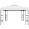 vidaXL Gazebo da Giardino in Acciaio Verniciato 4x3x2,7 m Bianco