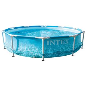 Intex Piscina Beachside con Telaio in Metallo 305x76 cm