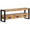 vidaXL Mobile Porta TV 120x30x45 cm in Legno Massello di Mango