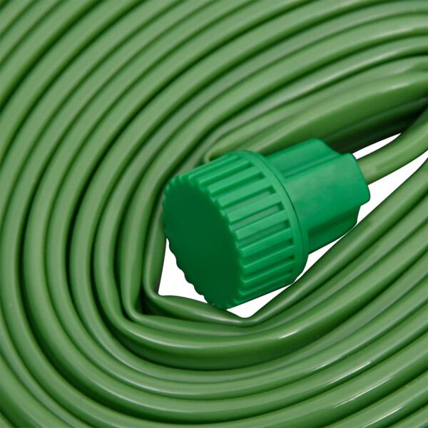 vidaXL Tubo di Irrigazione 3 Tubi Verde 7,5 m PVC