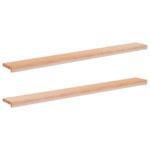 vidaXL Soglie per finestre 2 pz Naturale 160 x 15 x 2 cm