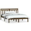 vidaXL Giroletto senza Materasso Ambra Small Double in Legno Massello