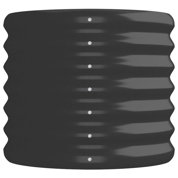 vidaXL Letto da Giardino in Acciaio Zincato 152x40x36 cm Antracite