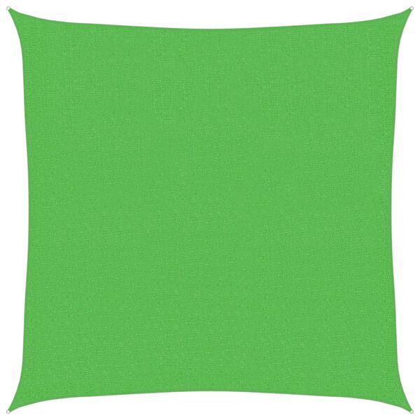 vidaXL Vela Parasole 160 g/m² Verde Chiaro 3x3 m in HDPE