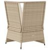vidaXL Divano Angolare da Giardino con Cuscini Beige in Polyrattan