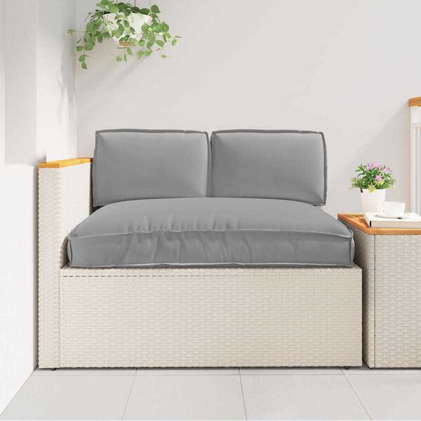 vidaXL Set di Cuscini 3 pcs Grigio Tessuto Oxford