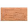 vidaXL Piano Tavolo 80x40x1,5cm Rettangolare Legno Massello Faggio