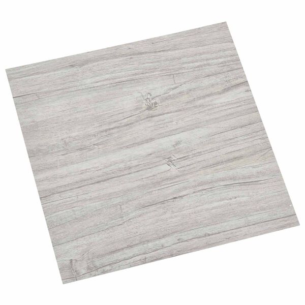 vidaXL Tavole per Pavimenti 55 pcs Grigio chiaro 5,11 m&sup2; PVC