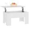 vidaXL Tavolino da Salotto Bianco 79x49x41 cm in Legno Multistrato