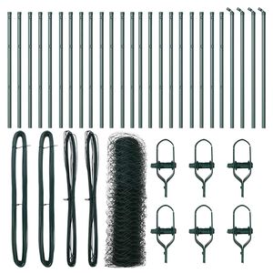 vidaXL Palo della recinzione Verde