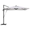 vidaXL Parasol Roma Beige 286 x 285 x 270 cm Alluminio e Poliestere