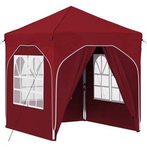 vidaXL Tenda per feste a pop-up 192 x 192 x 245 cm Borgogna