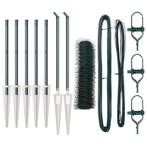 vidaXL Palo della recinzione Verde