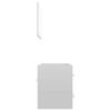 vidaXL Set Mobili da Bagno 2 pz Bianco Lucido in Truciolato